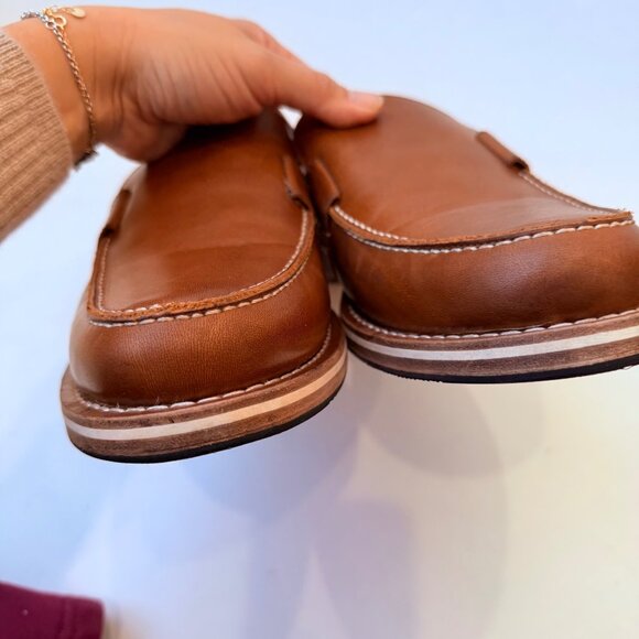 Helm The Wilson Teak Leather Loafers Men’s Size 10EE Handcrafted in Brazil - Picture 7 of 9